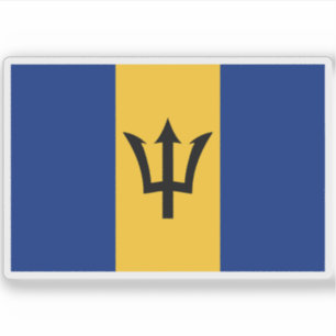 Flagge von Barbados Aufkleber