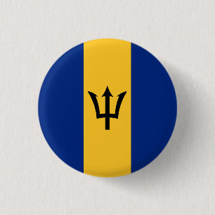 Flagge von Barbados Button