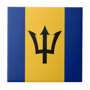 Flagge von Barbados Fliese