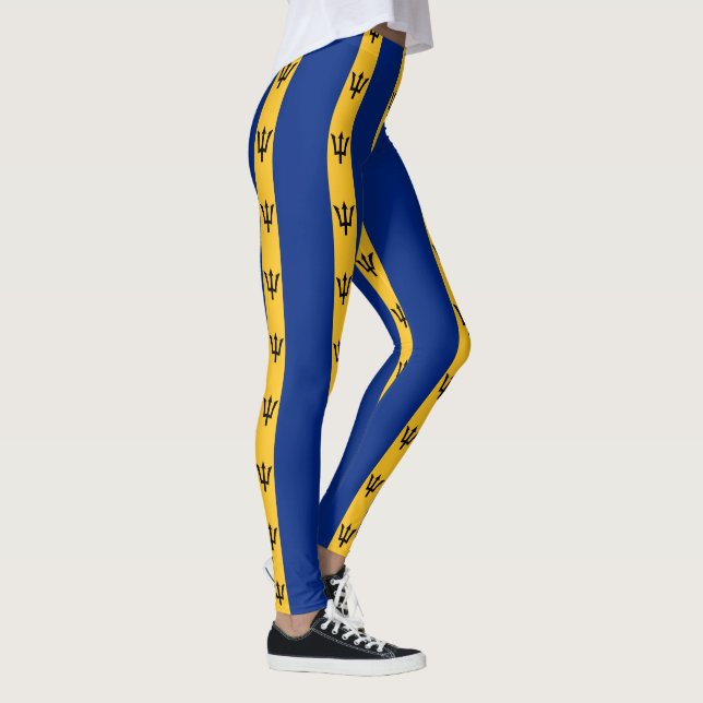 Flagge von Barbados Leggings (Rechts)