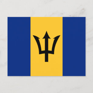 Flagge von Barbados Postkarte