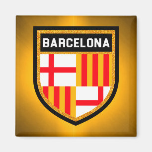 Flagge von Barcelona Magnet
