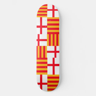 Flagge von Barcelona Skateboard