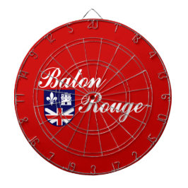 Flagge von Baton Rouge (Louisiana) Dartscheibe