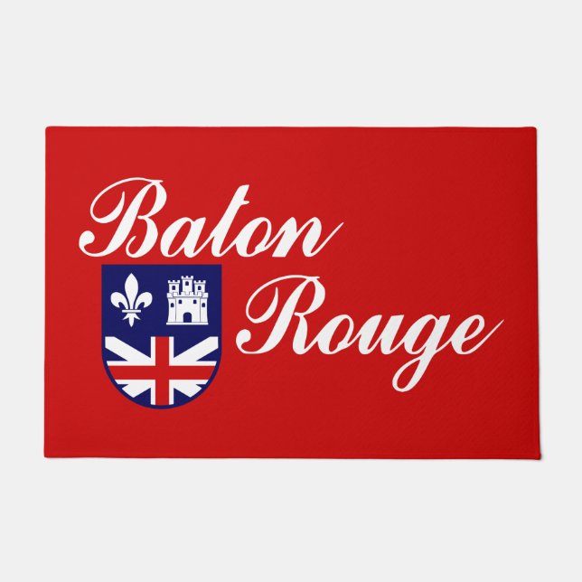 Flagge von Baton Rouge (Louisiana) Fußmatte (Vorderseite)