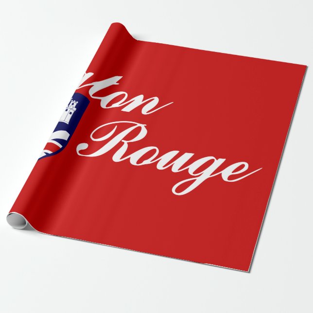 Flagge von Baton Rouge (Louisiana) Geschenkpapier (Ungerollt)