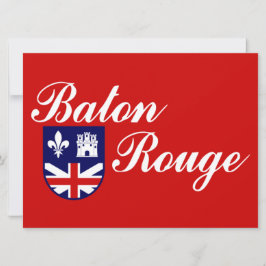 Flagge von Baton Rouge (Louisiana) Karte