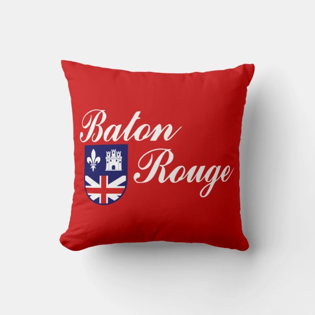 Flagge von Baton Rouge (Louisiana) Kissen (Vorderseite)