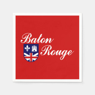 Flagge von Baton Rouge, Louisiana Napkins Serviette