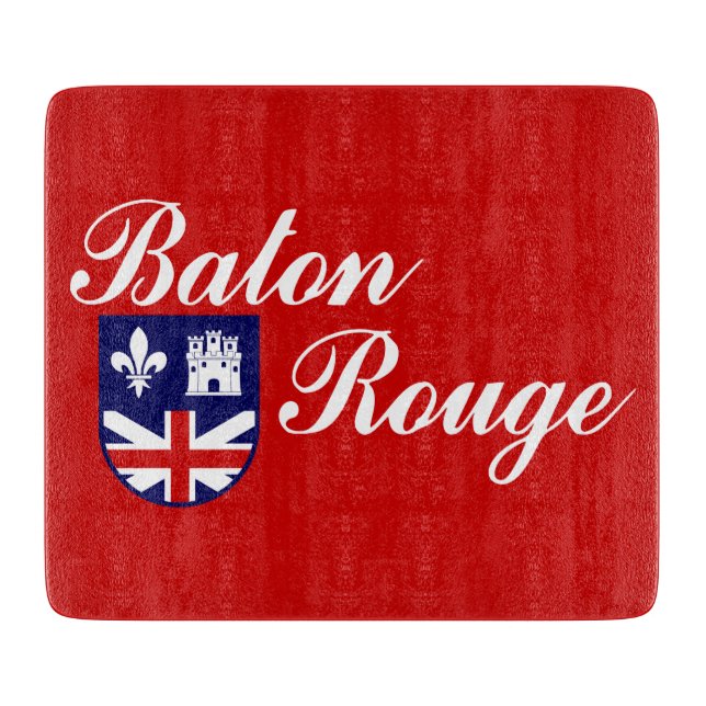 Flagge von Baton Rouge (Louisiana) Schneidebrett (Vorderseite)