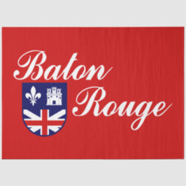 Flagge von Baton Rouge (Louisiana) Seidenpapier