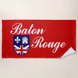 Flagge von Baton Rouge (Louisiana) Strandtuch