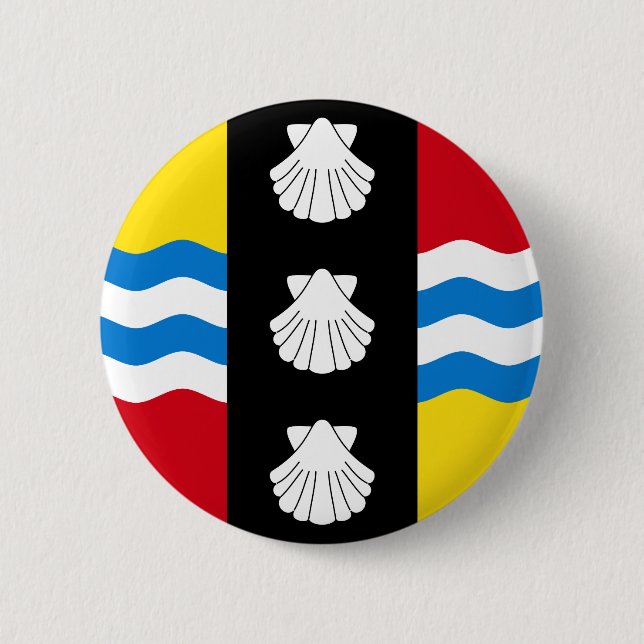 Flagge von Bedfordshire Button (Vorderseite)