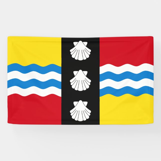 Flagge von Bedfordshire (Landkreis von England, Ve Banner (Horizontal)