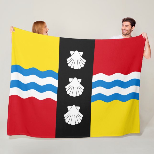 Flagge von Bedfordshire (Landkreis von England, Ve Fleecedecke (Beispiel)