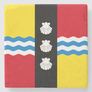 Flagge von Bedfordshire (Landkreis von England, Ve Steinuntersetzer