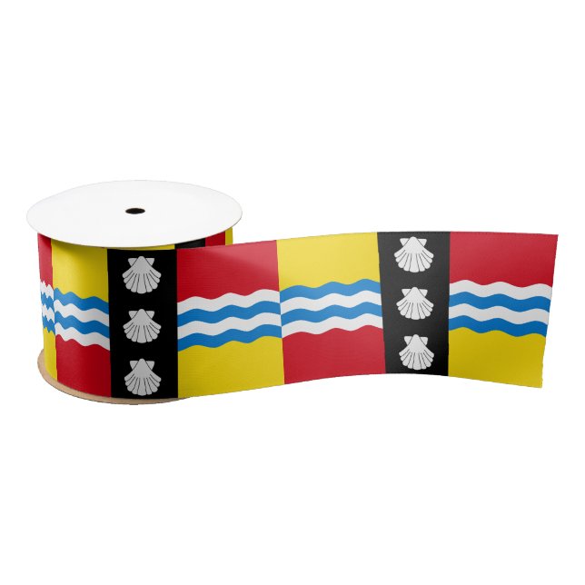 Flagge von Bedfordshire Satin Ribbon Satinband (Spule)