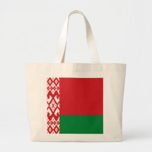 Flagge von Belarus Jumbo Stoffbeutel