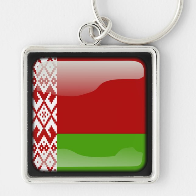 Flagge von Belarus Schlüsselanhänger (Vorne)