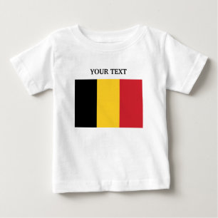 Flagge von Belgien Baby T-shirt