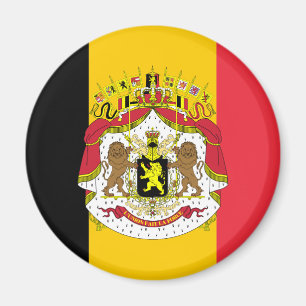 Flagge von Belgien-Wappen Kühlschrankmagnet Magnet
