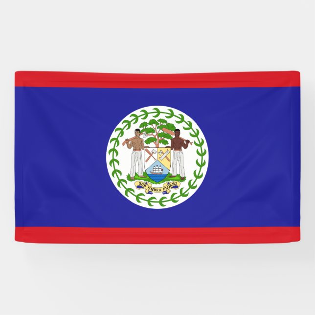Flagge von Belize Banner (Horizontal)
