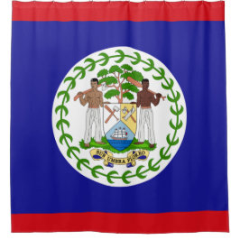 Flagge von Belize Duschvorhang