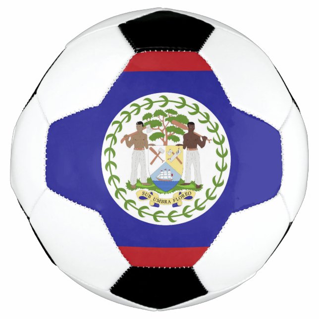 Flagge von Belize Fußball (Vorderseite)