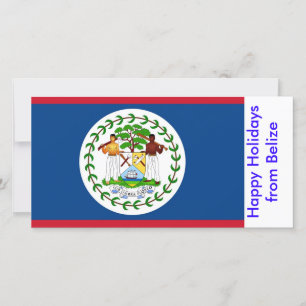 Flagge von Belize, glückliche Ferien von Belize Feiertagskarte