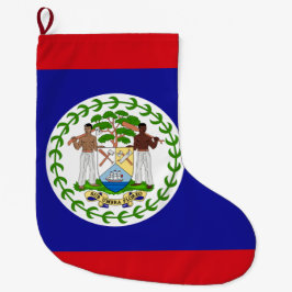 Flagge von Belize Großer Weihnachtsstrumpf