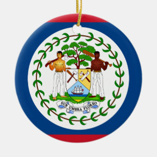 Flagge von Belize Keramikornament