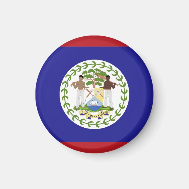 Flagge von Belize Magnet (Vorne)