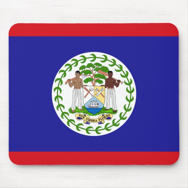 Flagge von Belize Mousepad (Vorne)