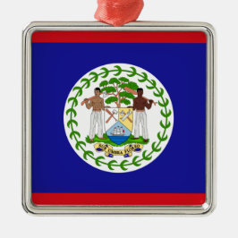 Flagge von Belize Ornament Aus Metall