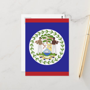 Flagge von Belize Postkarte