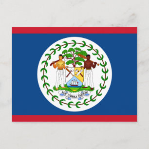 Flagge von Belize Postkarte