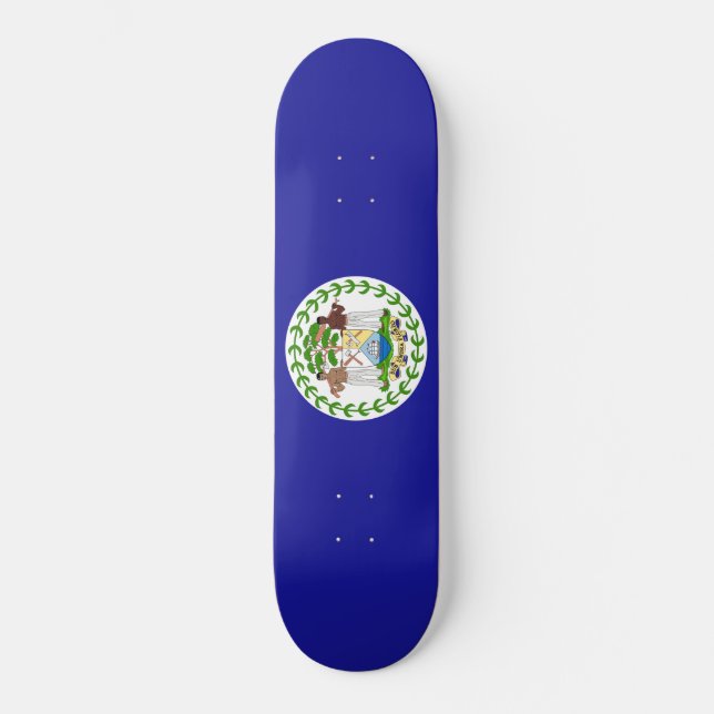 Flagge von Belize Skateboard (Vorderseite)