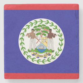 Flagge von Belize Steinuntersetzer