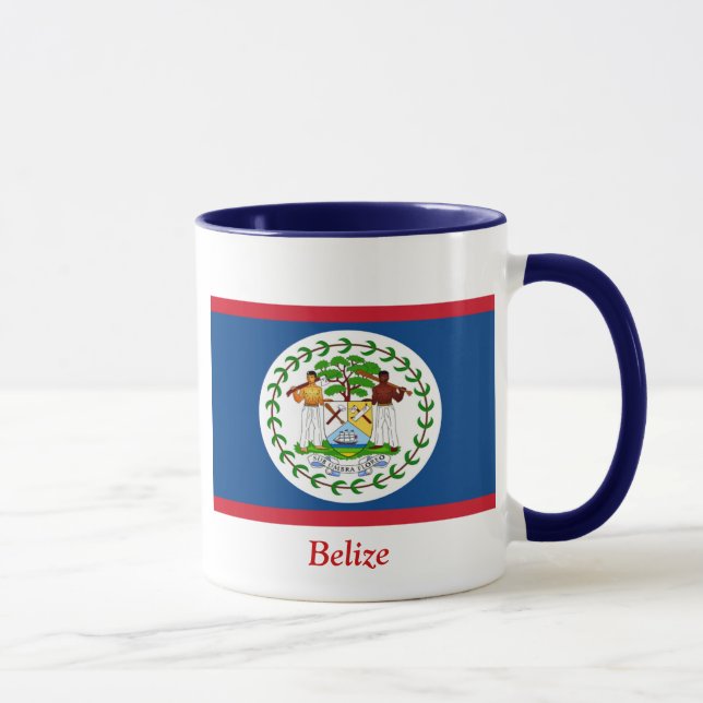 Flagge von Belize Tasse (Rechts)