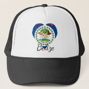 Flagge von Belize. Truckerkappe