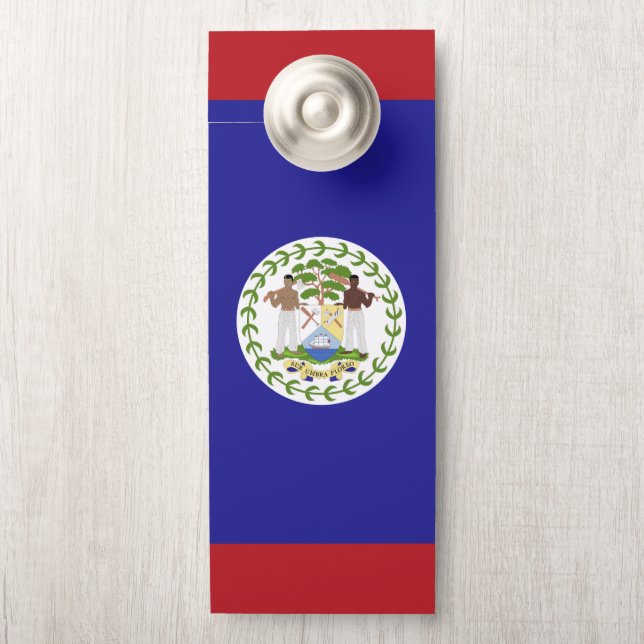 Flagge von Belize Türanhänger (Auf Knauf)