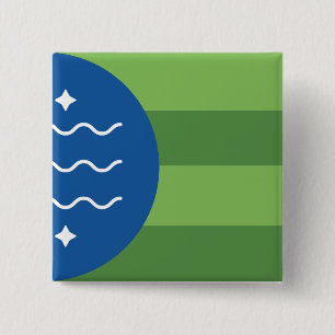 Flagge von Bellingham, Washington Button