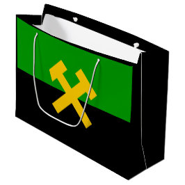 Flagge von Bergarbeitern und Bergarbeitern Große Geschenktüte