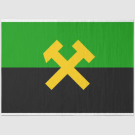 Flagge von Bergarbeitern und Bergarbeitern Seidenpapier