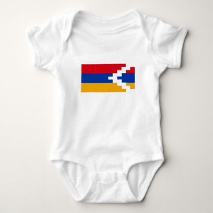 Flagge von Bergkarabach Baby Strampler