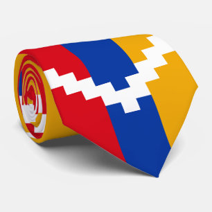 Flagge von Bergkarabach Krawatte