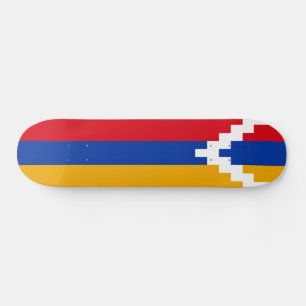 Flagge von Bergkarabach Skateboard