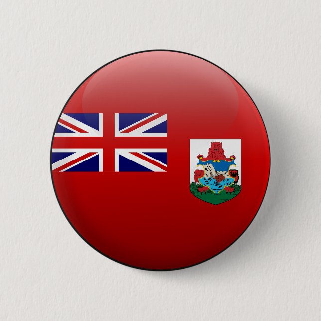 Flagge von Bermuda Button (Vorderseite)