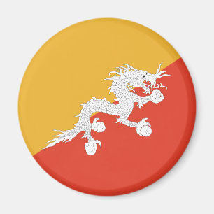 Flagge von Bhutan Magnet