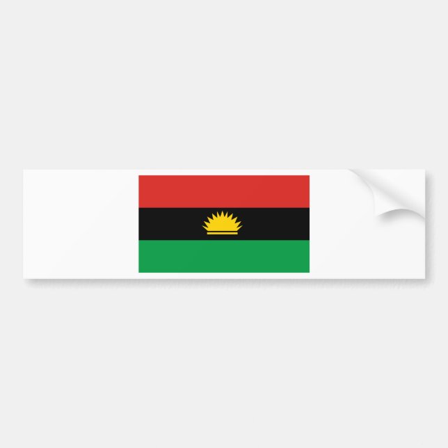 Flagge von Biafra (Bịafra) Autoaufkleber (Vorne)